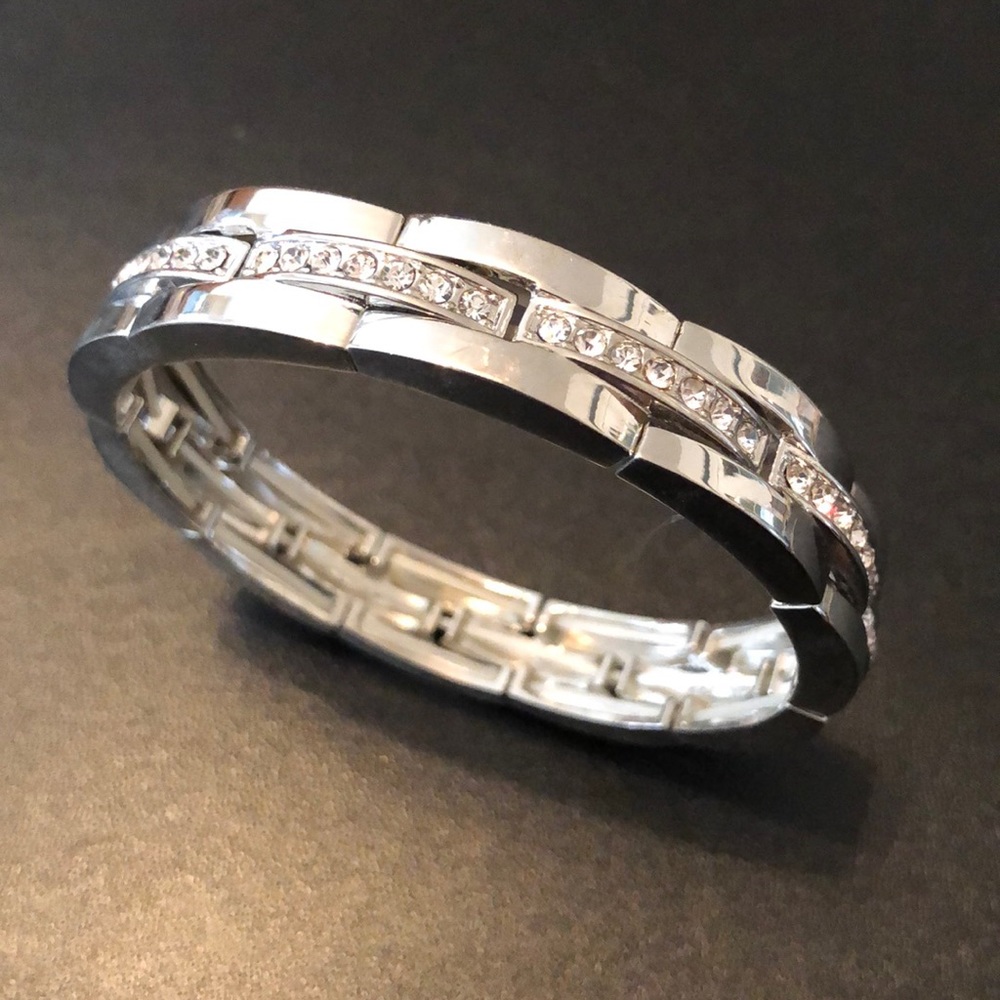 Silver toned ladies bracelet